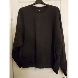 HANES BLACK COMFORTBLEND ECOSMART CREWNECK SWEATSHIRT SIZE 5XL NWOT